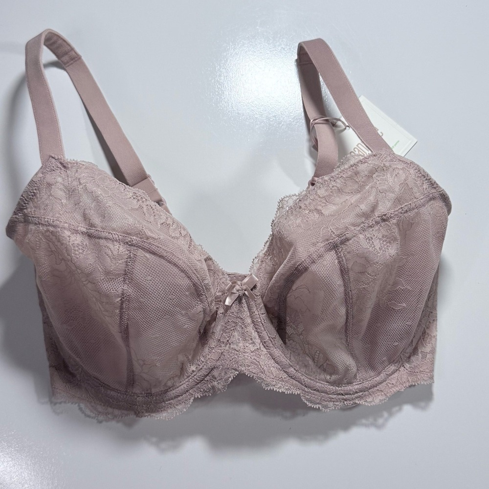 Panache Ana Plunge Bra (Style 9396) in the shade "Vintage/Mauve." Size US 36i